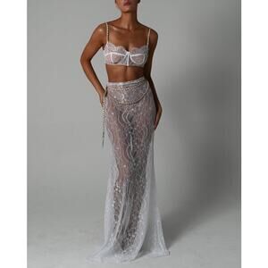 The Dolls House Francesca Bralette in White Size M NWT